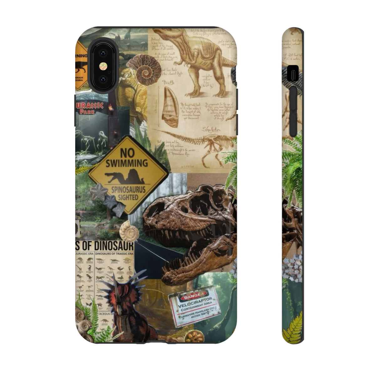 Aesthetic Dinosaur Case - Vintage Jurassic World Graphic Tough Phone Cases