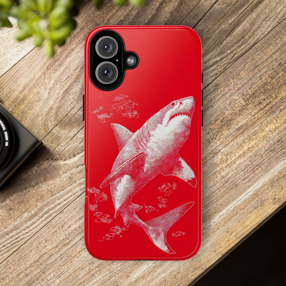 The Shark - Etching Style Series Graphic Tough Phone Cases