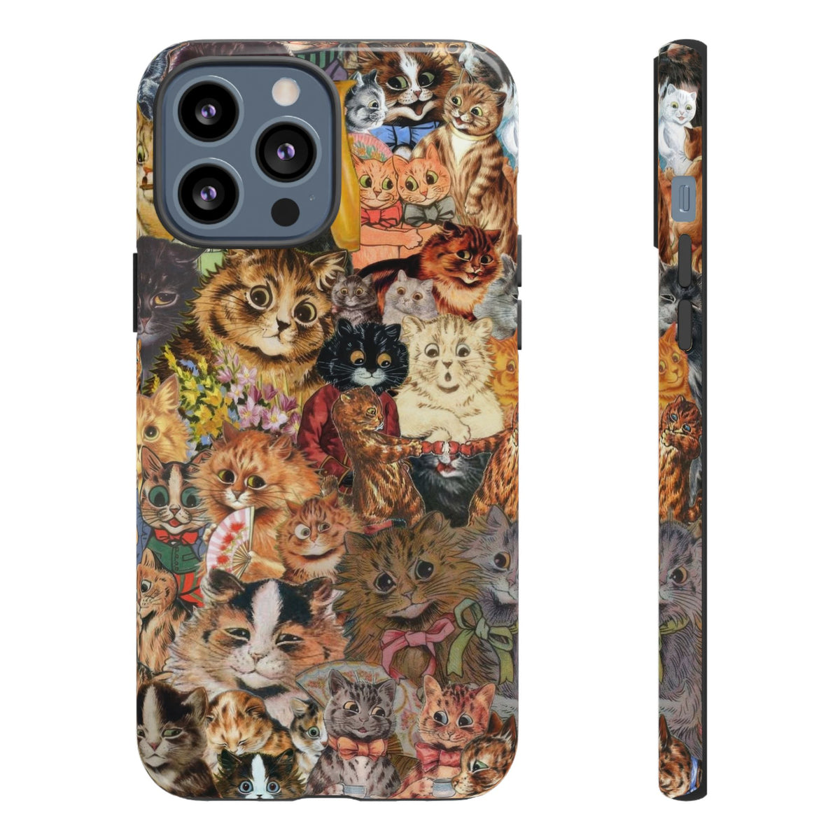 Aesthetic Cats Case - Vintage Kitty Graphic Tough Phone Cases