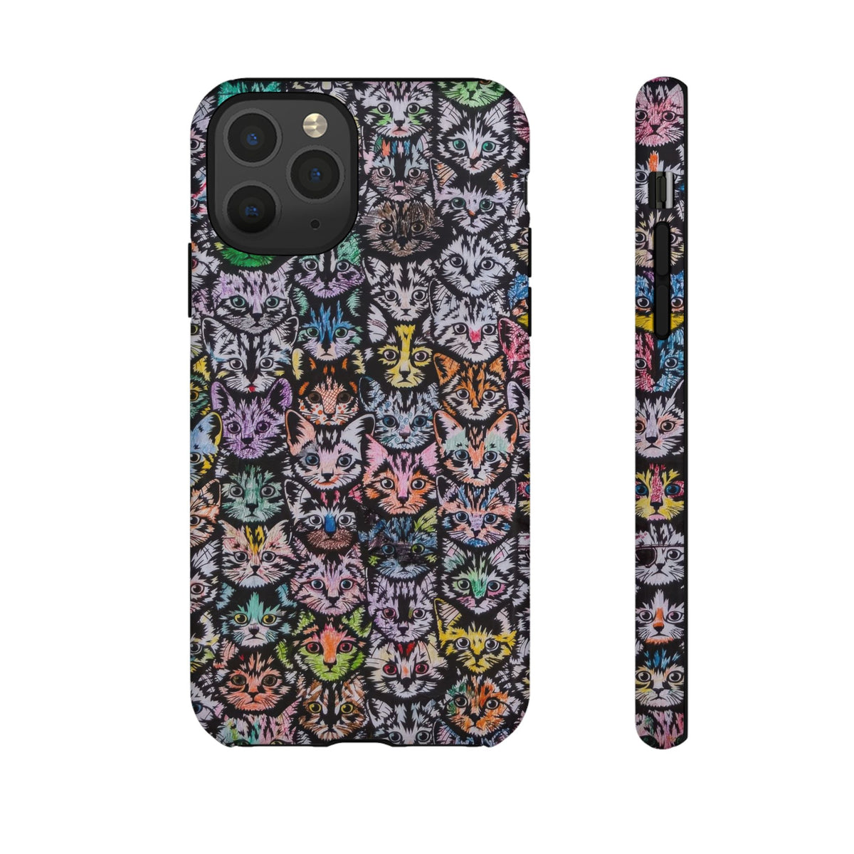 Aesthetic Cats Case - Vintage Kitty Graphic Tough Phone Cases