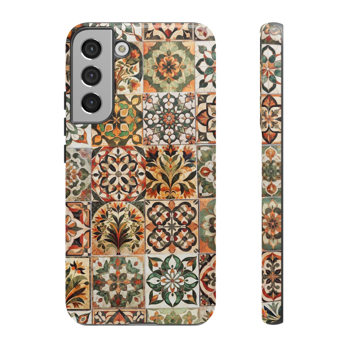 Vintage Mosaic Tile Graphic Tough Phone Cases