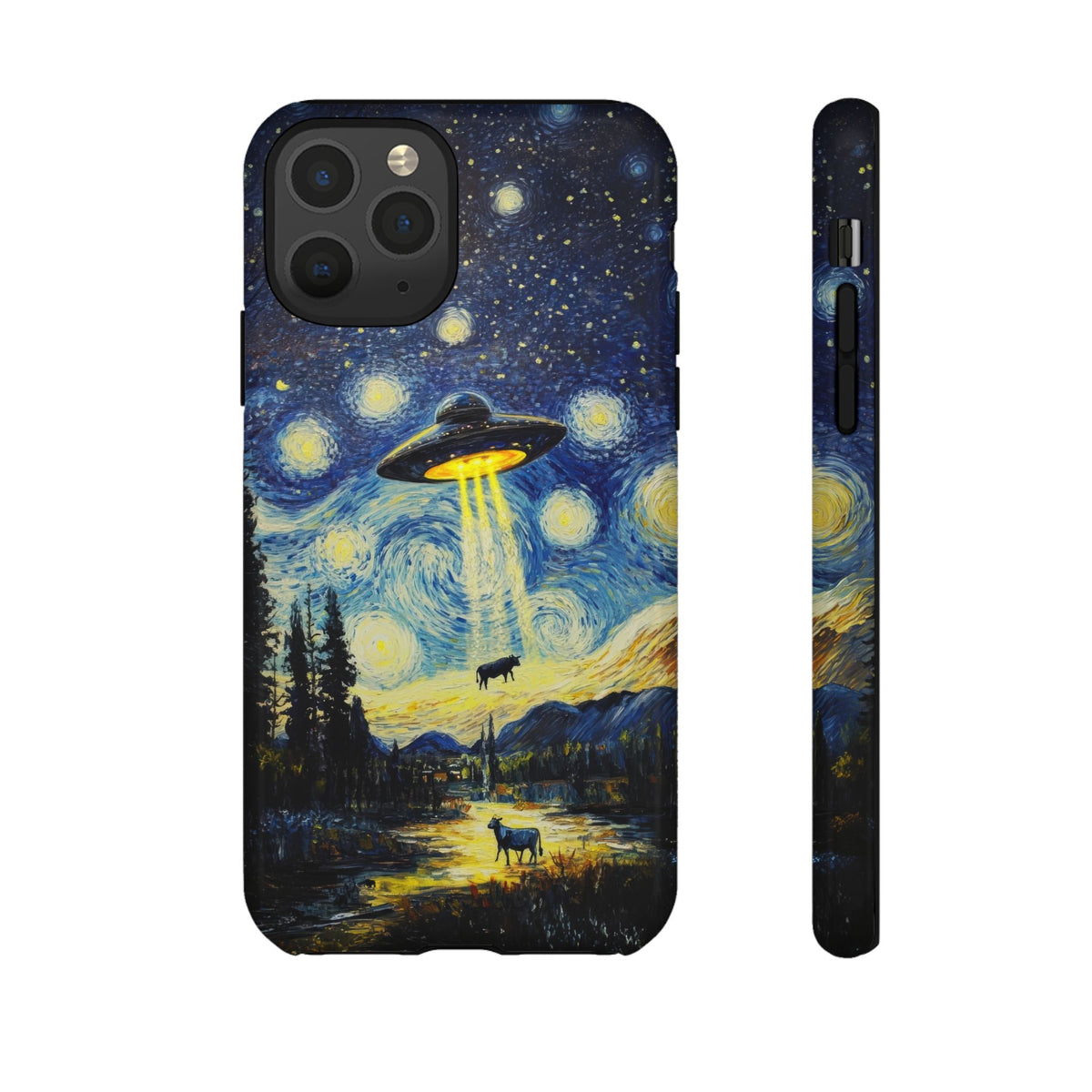 Vintage Alien UFO Graphic Tough Phone Cases