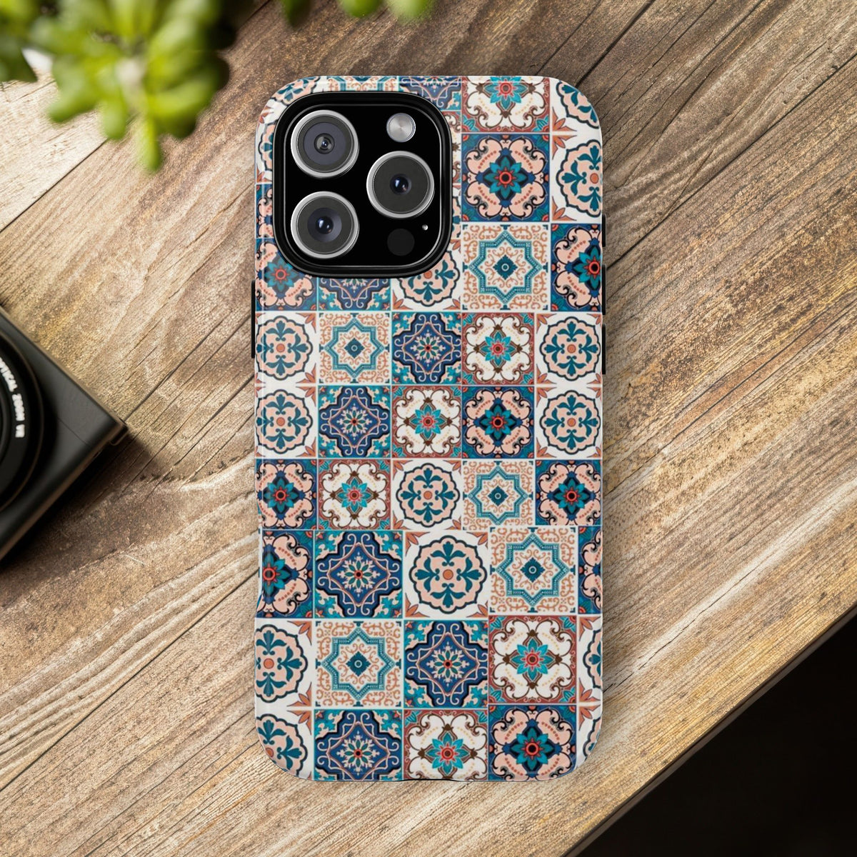 Vintage Mosaic Tile Graphic Tough Phone Cases