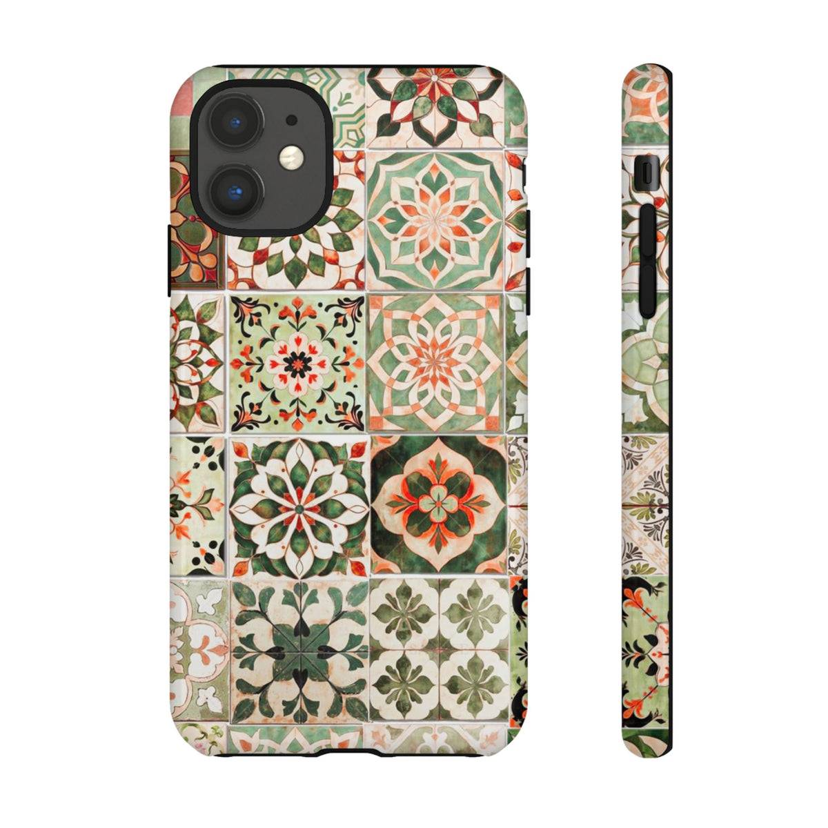 Vintage Mosaic Tile Graphic Tough Phone Cases