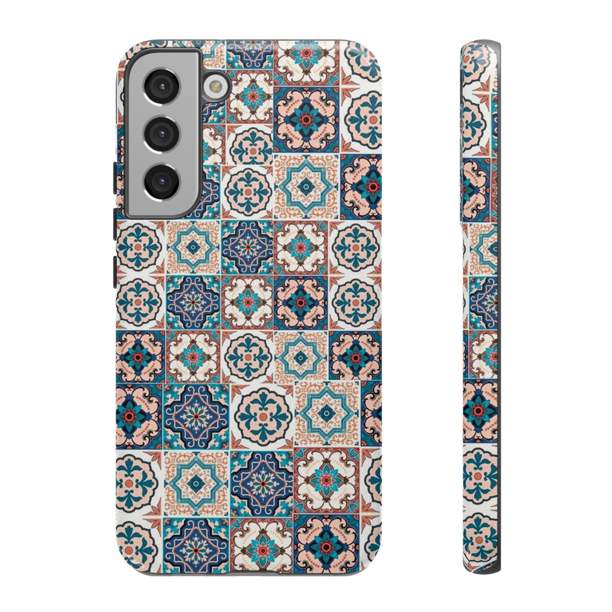 Vintage Mosaic Tile Graphic Tough Phone Cases