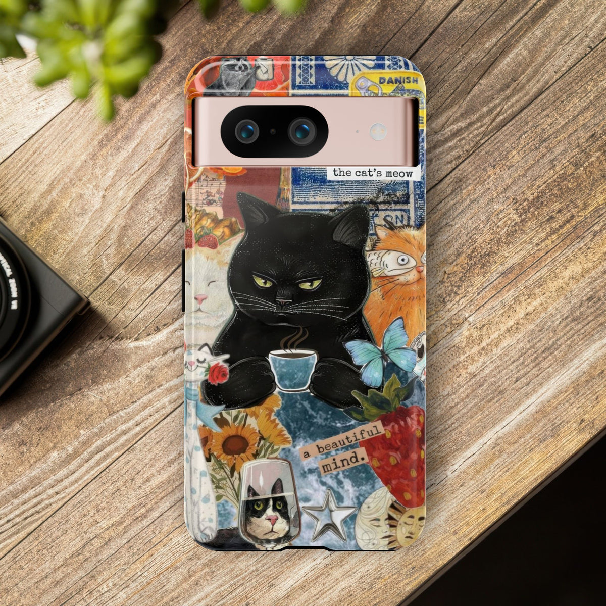 Aesthetic Cats Case - Vintage Kitty Graphic Tough Phone Cases