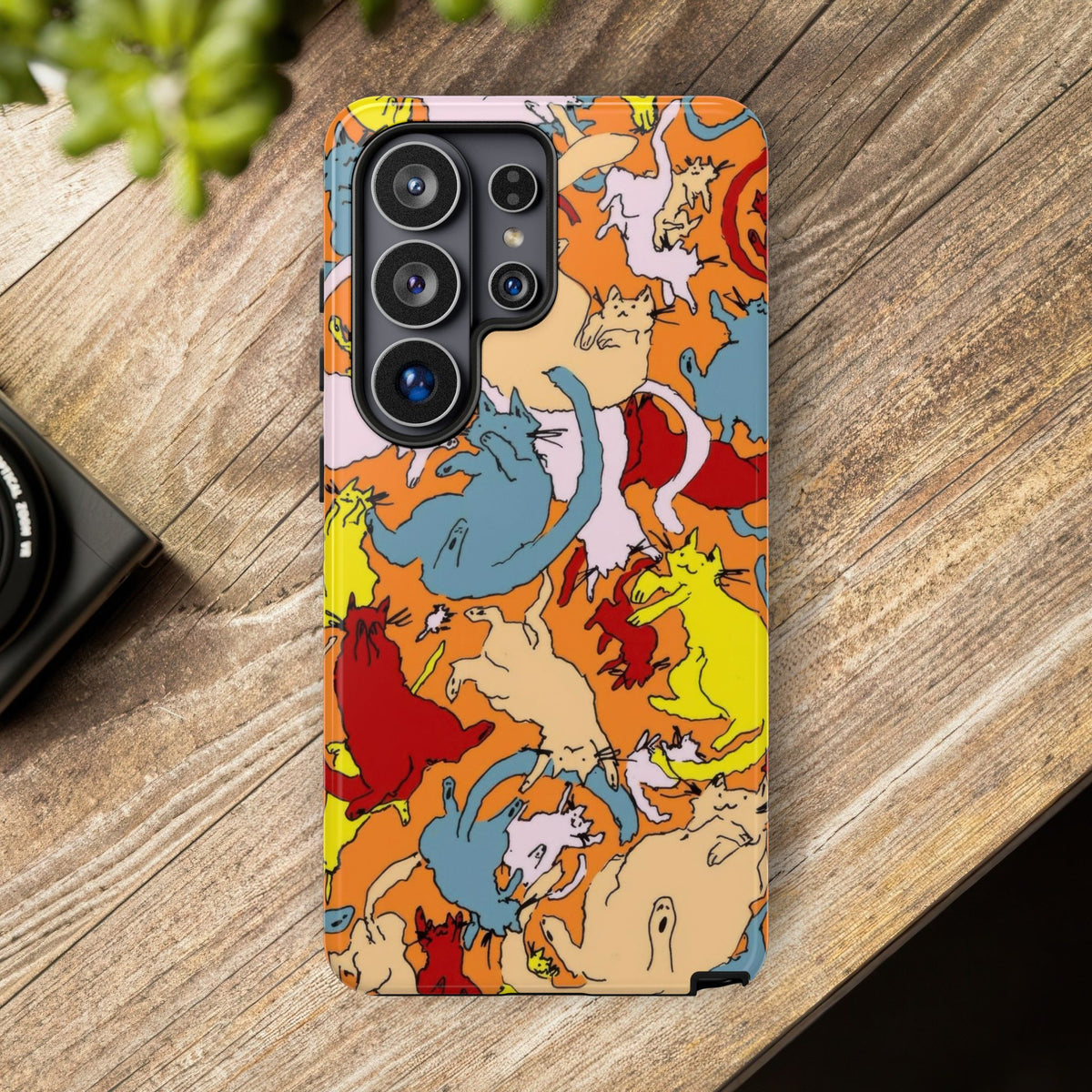 Aesthetic Cats Case - Vintage Kitty Graphic Tough Phone Cases