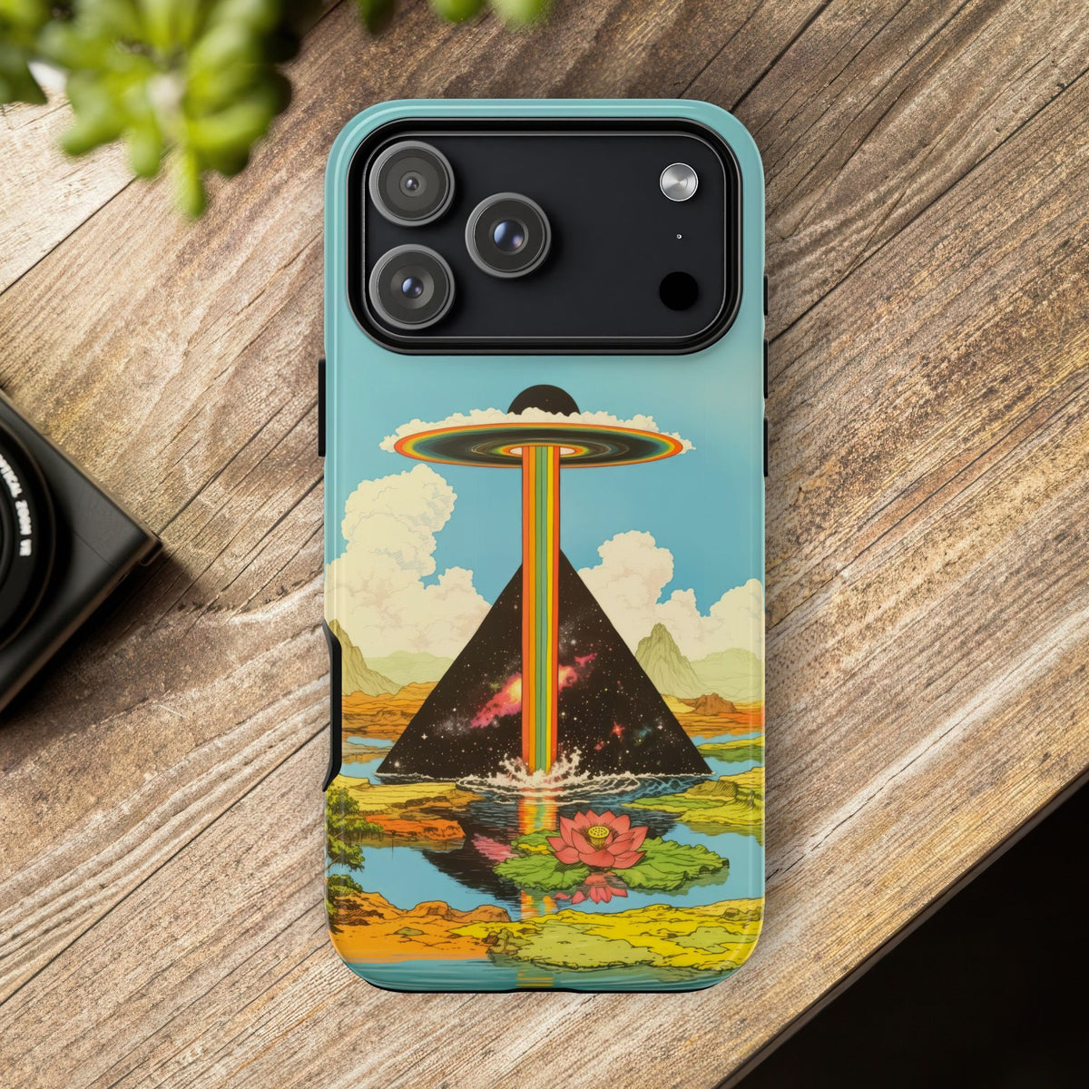 Vintage Alien UFO Graphic Tough Phone Cases