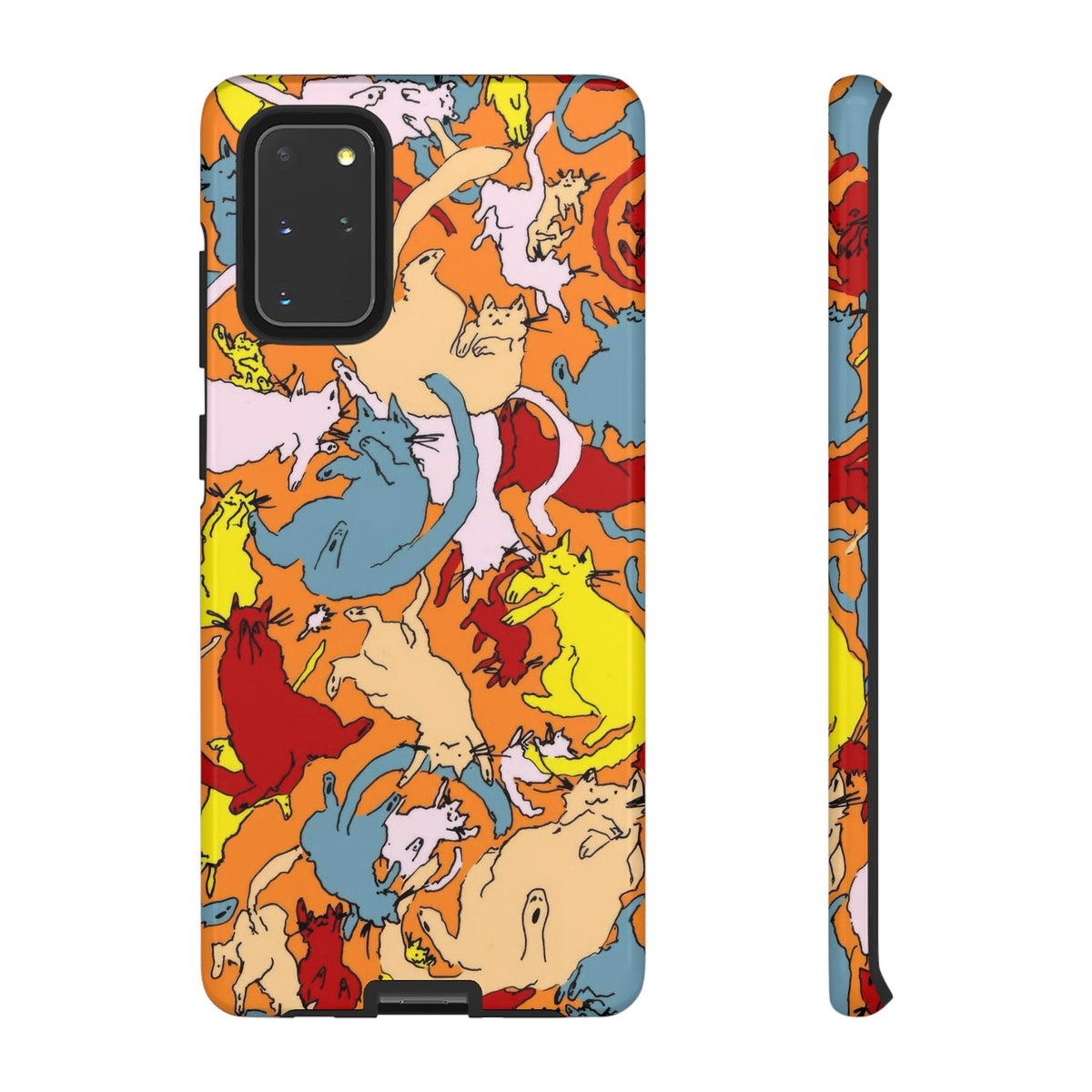 Aesthetic Cats Case - Vintage Kitty Graphic Tough Phone Cases