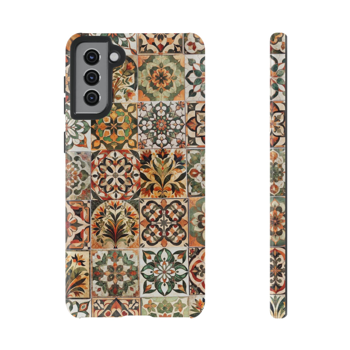 Vintage Mosaic Tile Graphic Tough Phone Cases