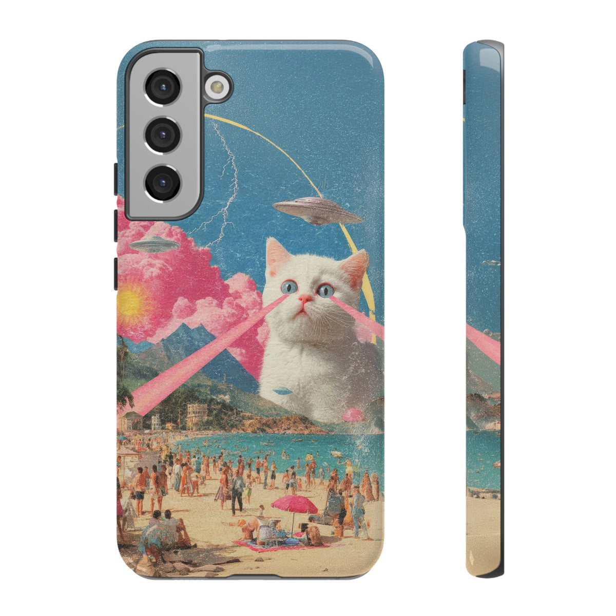 Vintage Alien UFO Graphic Tough Phone Cases
