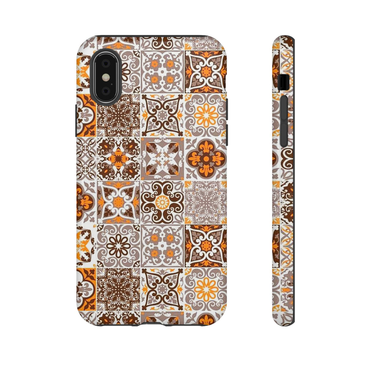Vintage Mosaic Tile Graphic Tough Phone Cases