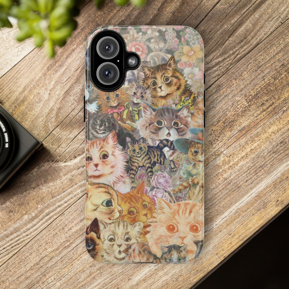 Aesthetic Cats Case - Vintage Kitty Graphic Tough Phone Cases