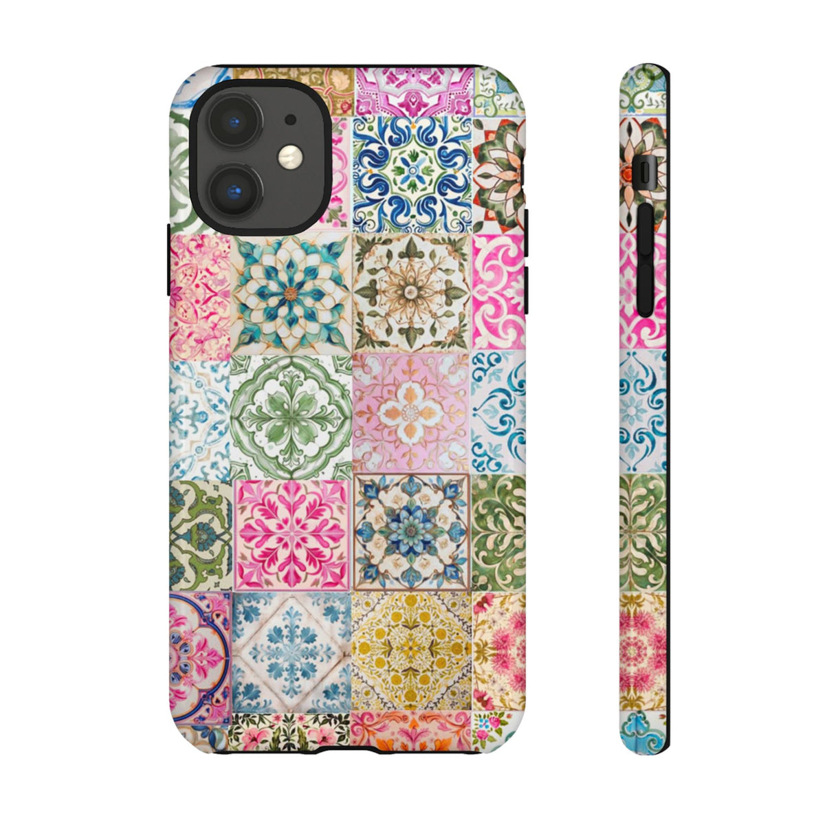 Vintage Mosaic Tile Graphic Tough Phone Cases