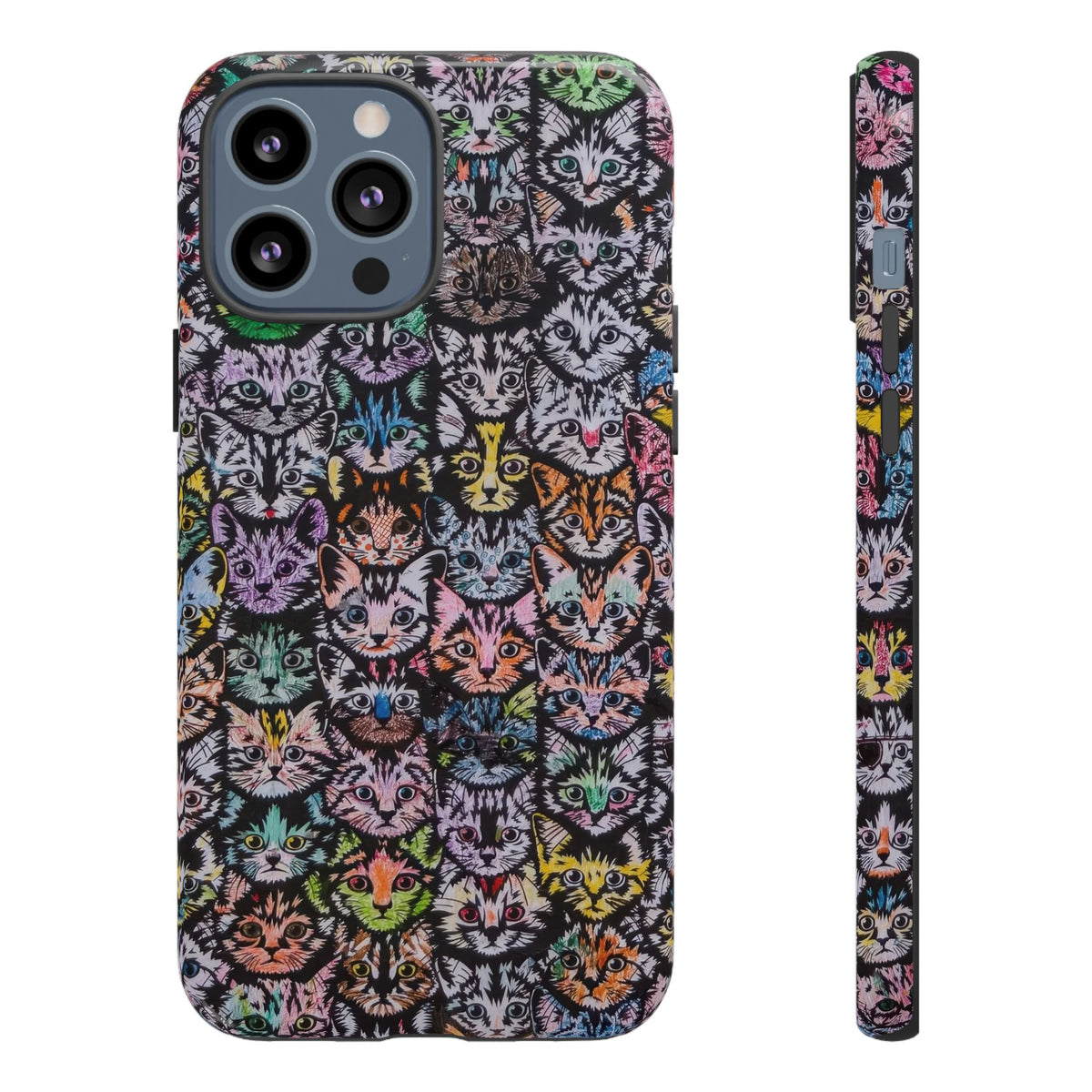 Aesthetic Cats Case - Vintage Kitty Graphic Tough Phone Cases