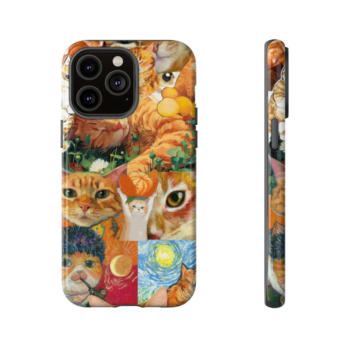 Aesthetic Cats Case - Vintage Kitty Graphic Tough Phone Cases