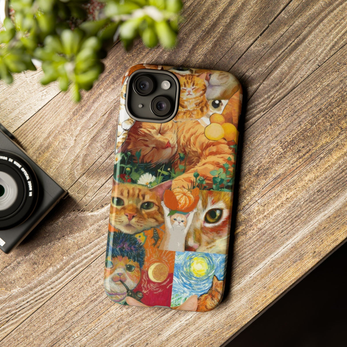 Aesthetic Cats Case - Vintage Kitty Graphic Tough Phone Cases