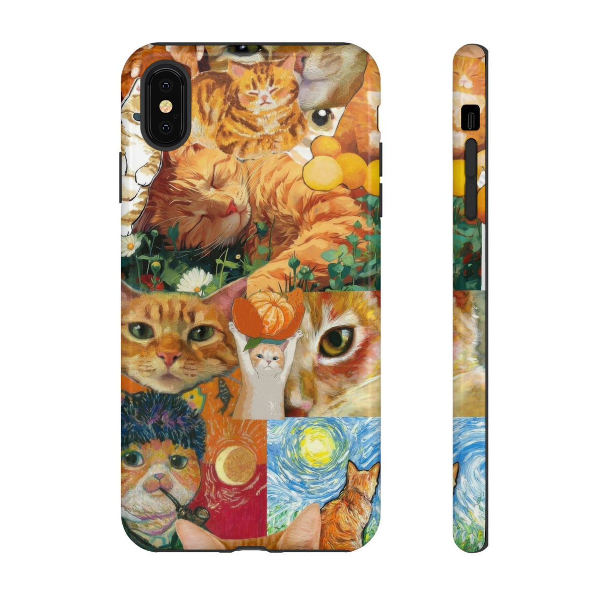 Aesthetic Cats Case - Vintage Kitty Graphic Tough Phone Cases