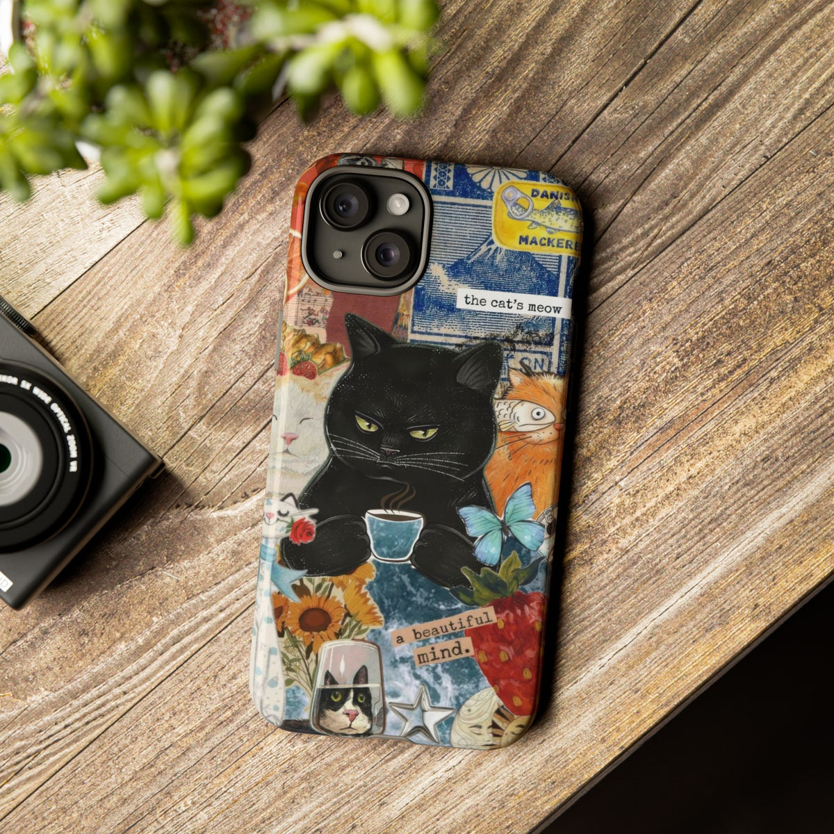 Aesthetic Cats Case - Vintage Kitty Graphic Tough Phone Cases