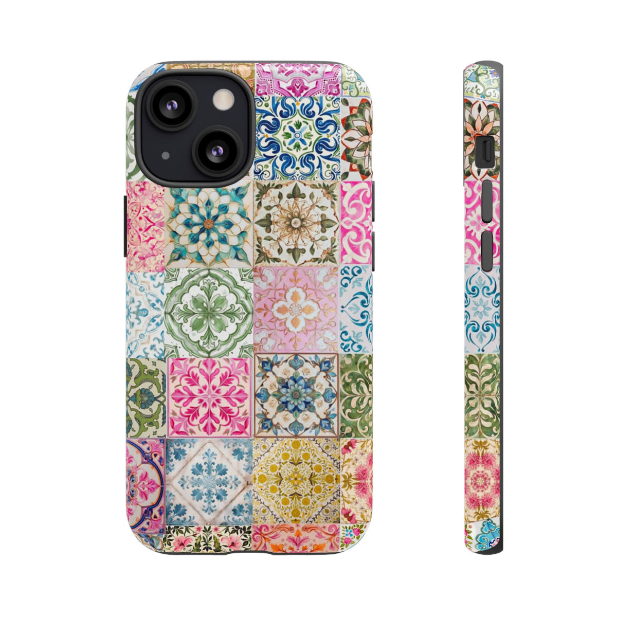 Vintage Mosaic Tile Graphic Tough Phone Cases