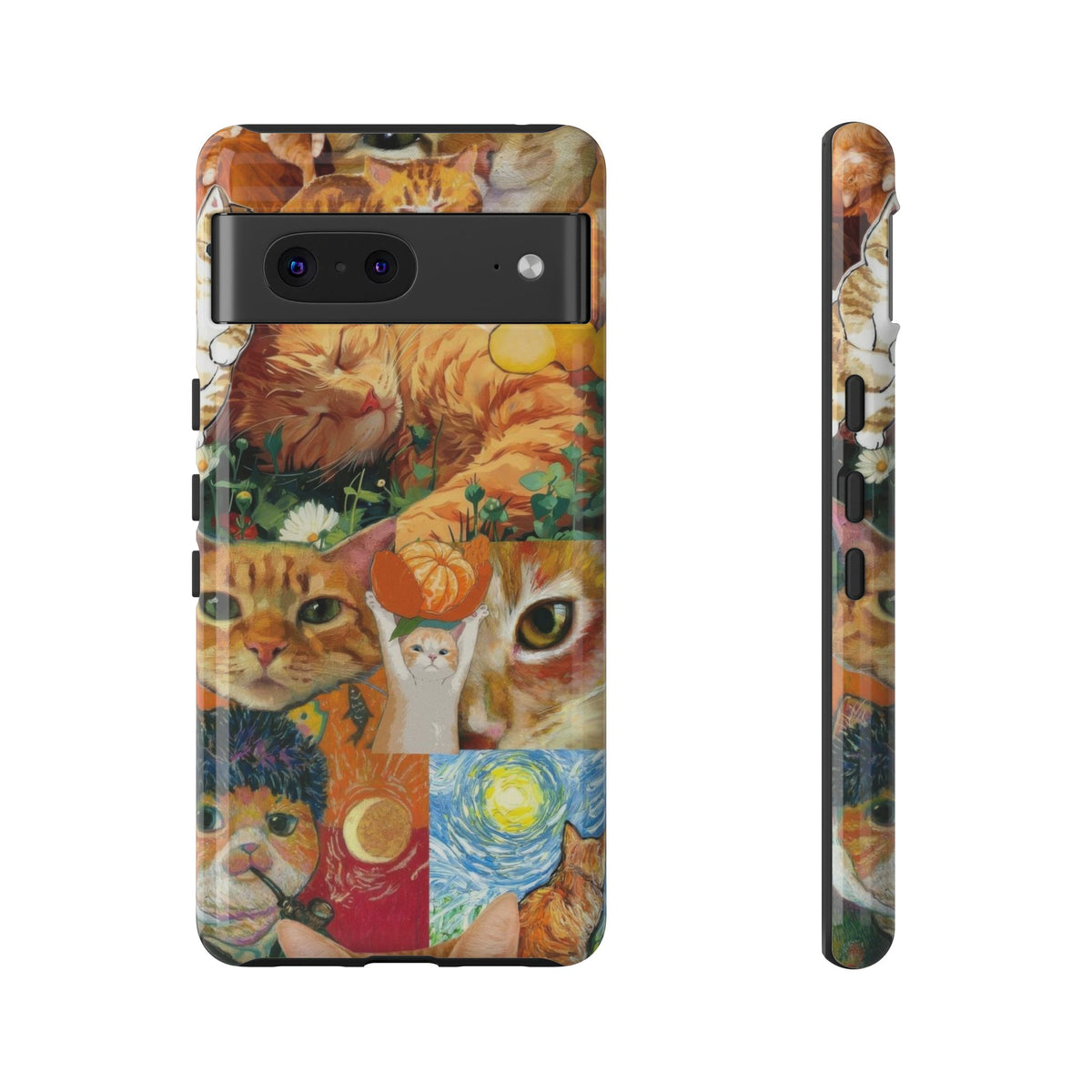 Aesthetic Cats Case - Vintage Kitty Graphic Tough Phone Cases