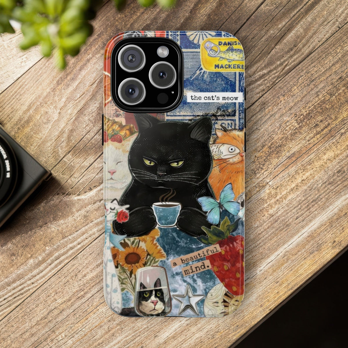 Aesthetic Cats Case - Vintage Kitty Graphic Tough Phone Cases