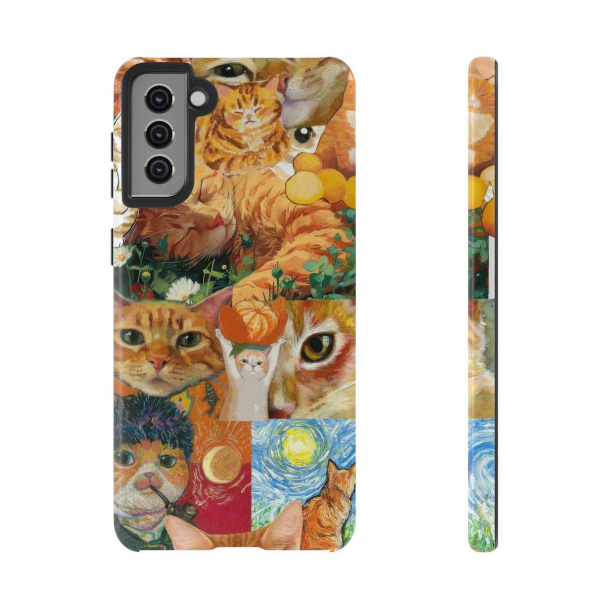 Aesthetic Cats Case - Vintage Kitty Graphic Tough Phone Cases