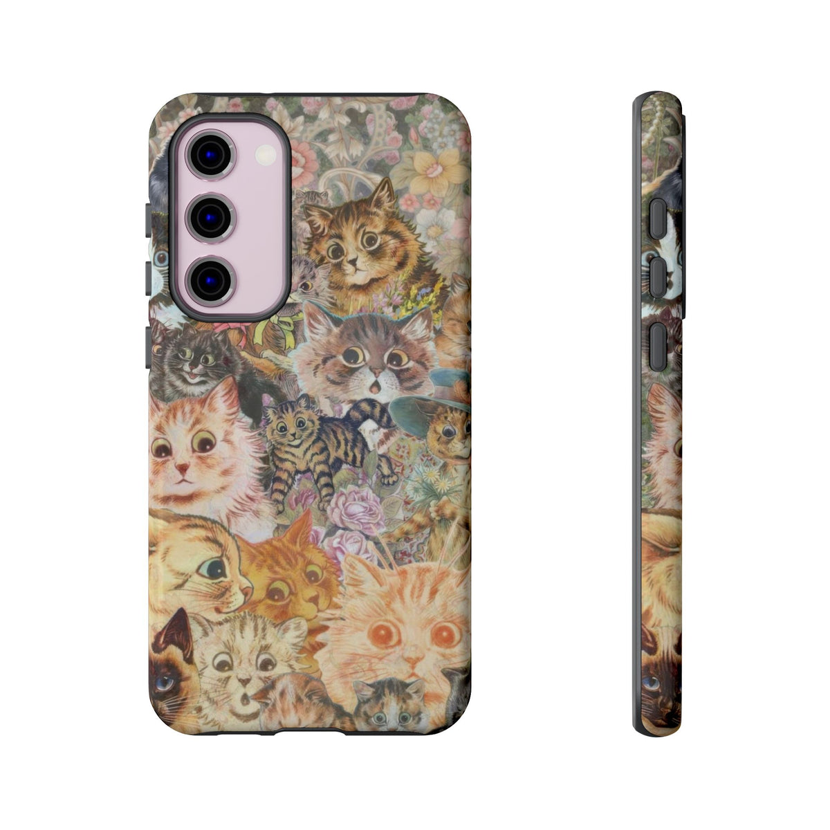 Aesthetic Cats Case - Vintage Kitty Graphic Tough Phone Cases