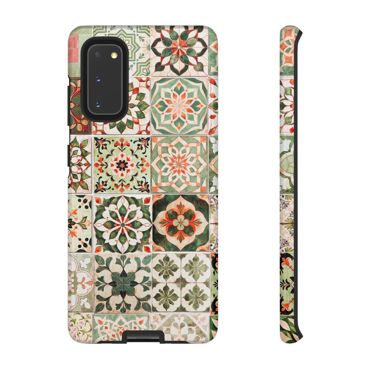 Vintage Mosaic Tile Graphic Tough Phone Cases