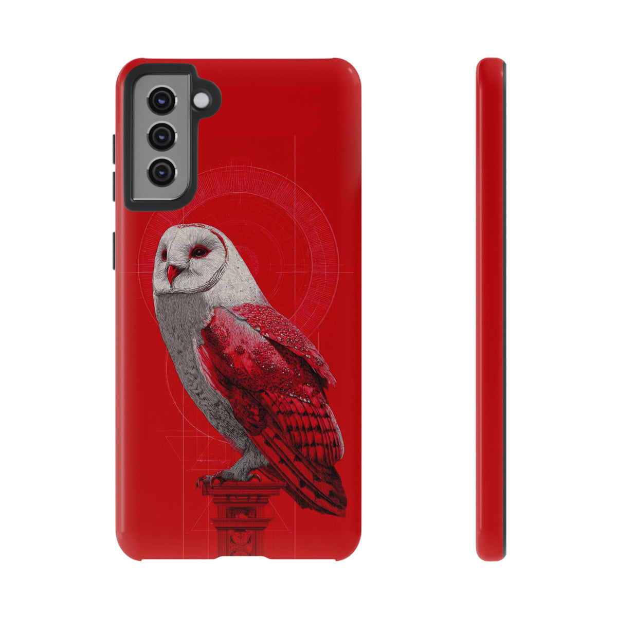 The Owl - Etching Style Series Graphic Tough Phone Cases
