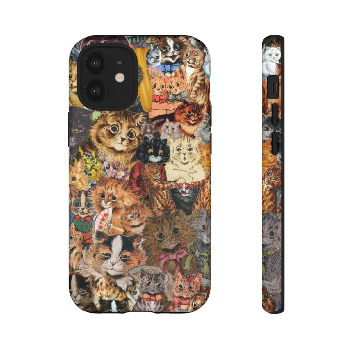 Aesthetic Cats Case - Vintage Kitty Graphic Tough Phone Cases