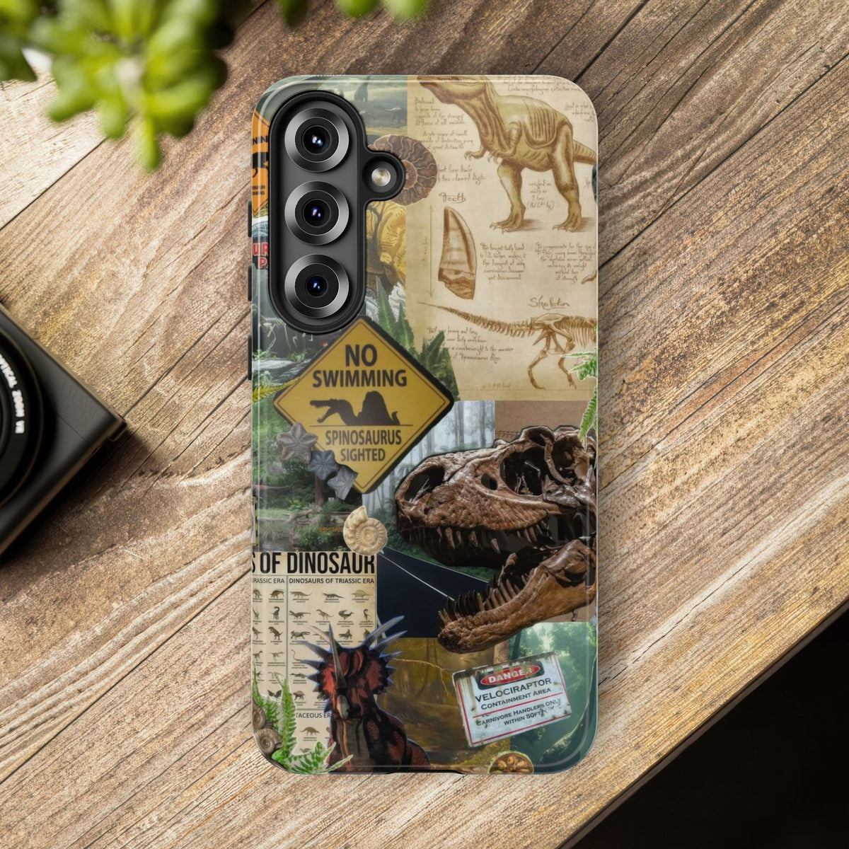Aesthetic Dinosaur Case - Vintage Jurassic World Graphic Tough Phone Cases