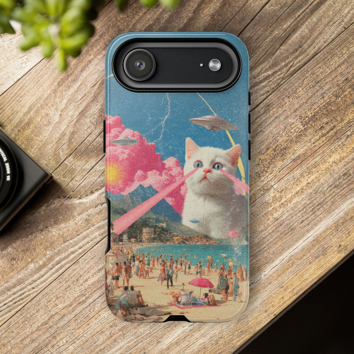 Vintage Alien UFO Graphic Tough Phone Cases