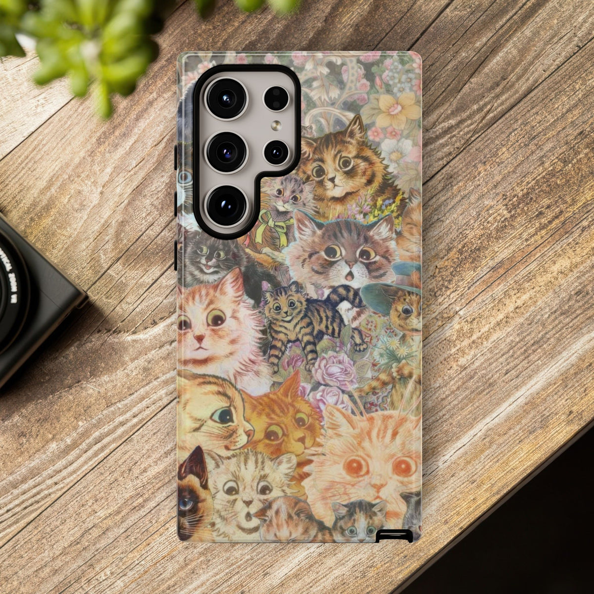 Aesthetic Cats Case - Vintage Kitty Graphic Tough Phone Cases