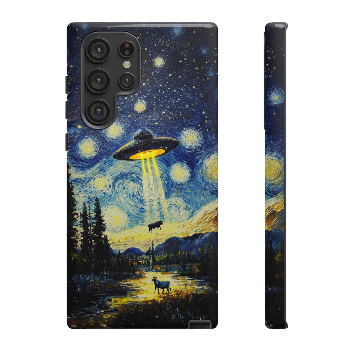 Vintage Alien UFO Graphic Tough Phone Cases
