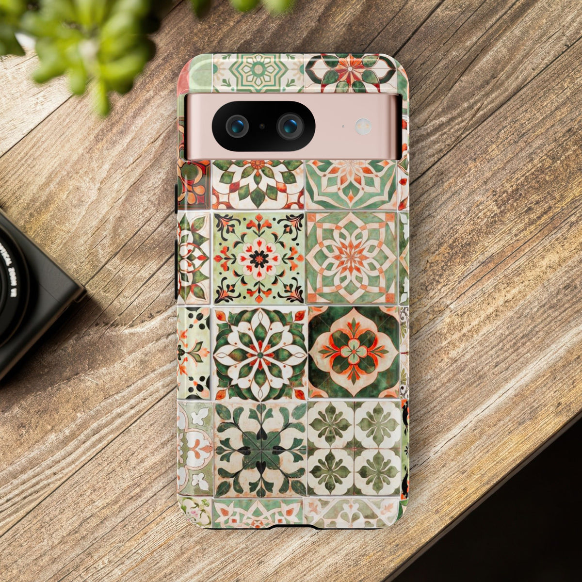 Vintage Mosaic Tile Graphic Tough Phone Cases