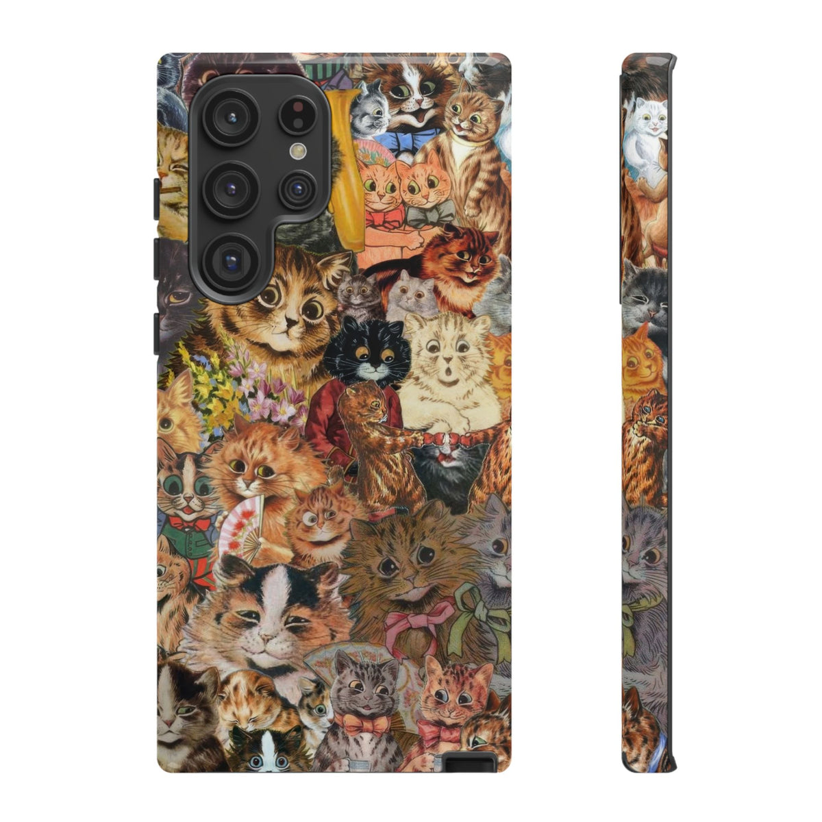 Aesthetic Cats Case - Vintage Kitty Graphic Tough Phone Cases