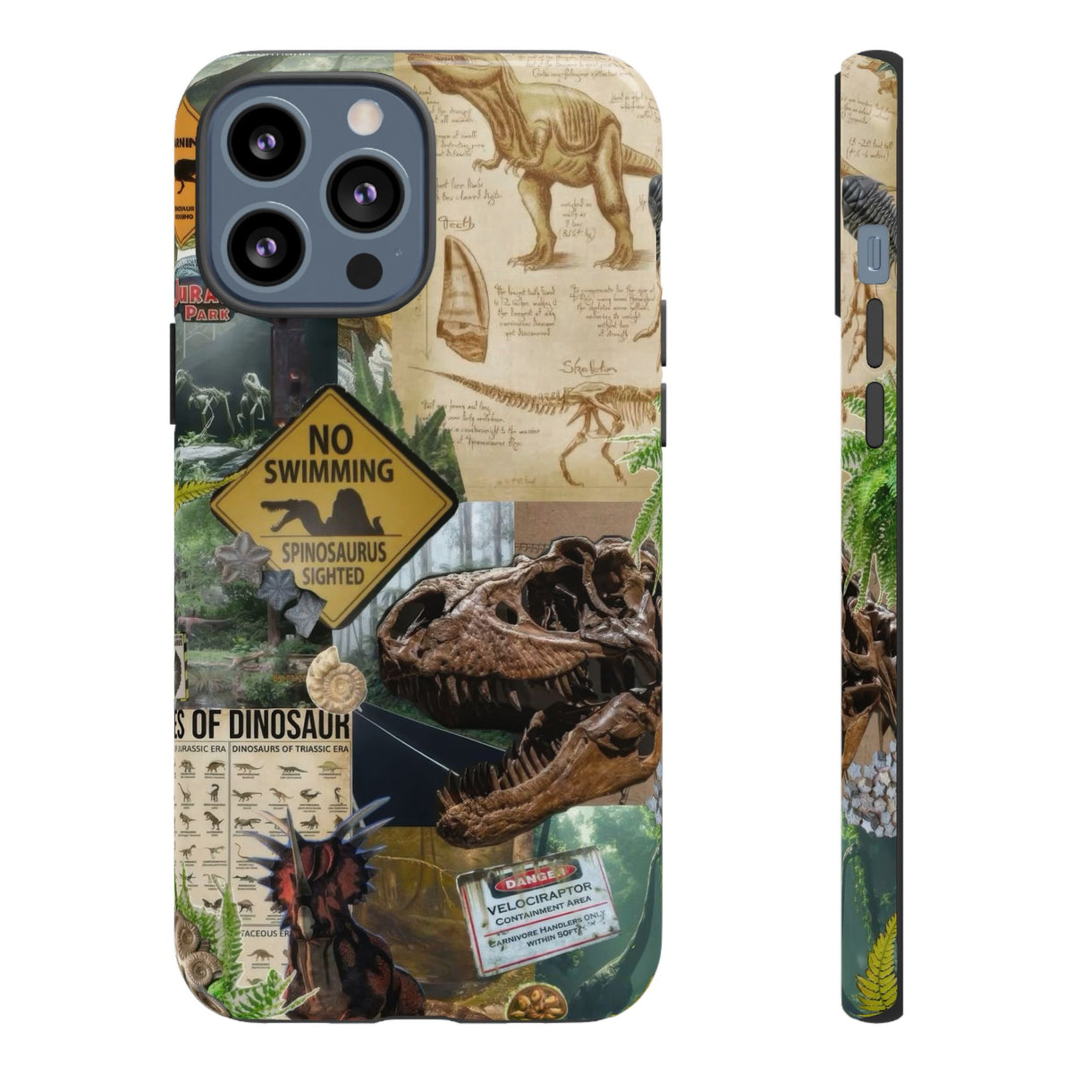 Aesthetic Dinosaur Case - Vintage Jurassic World Graphic Tough Phone Cases