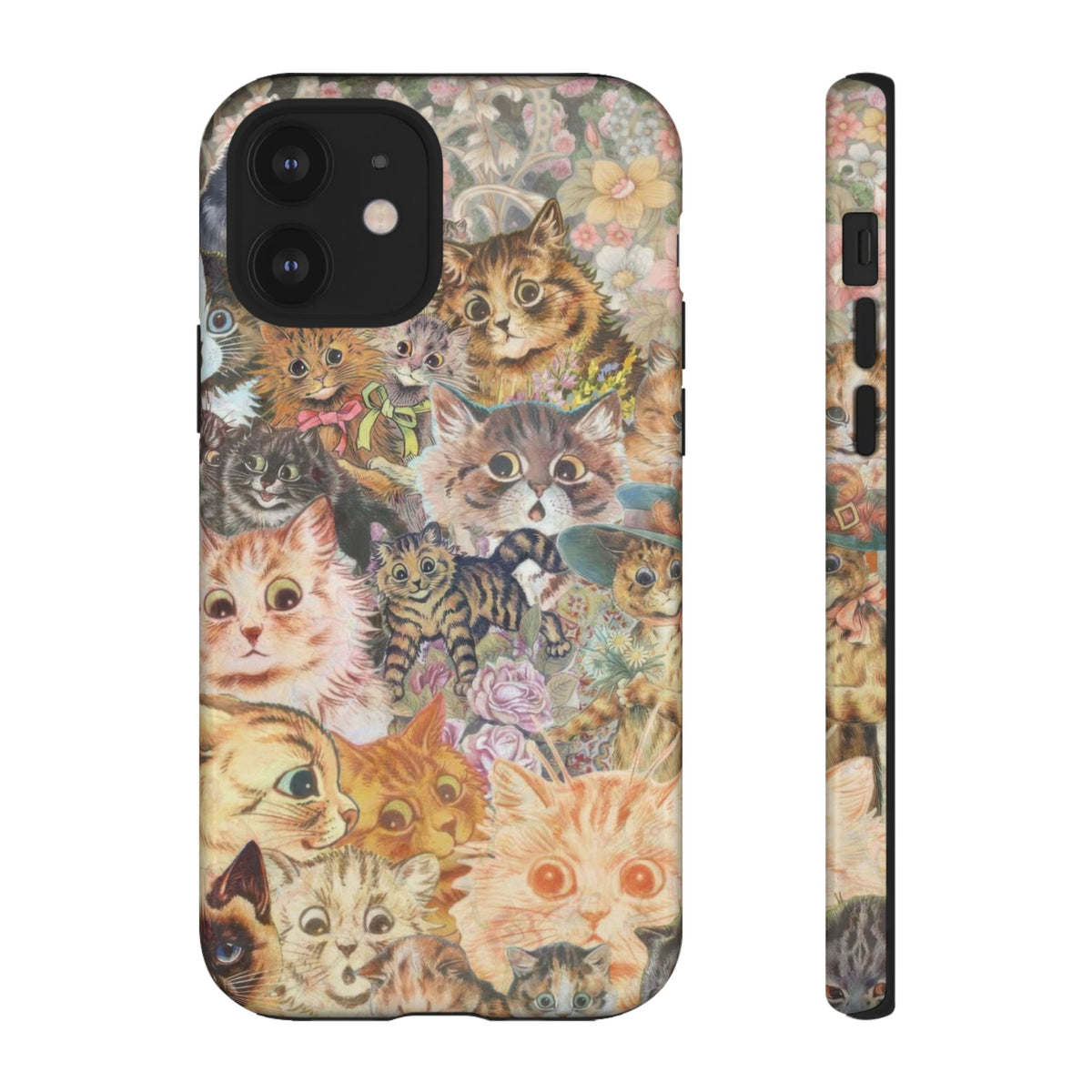 Aesthetic Cats Case - Vintage Kitty Graphic Tough Phone Cases