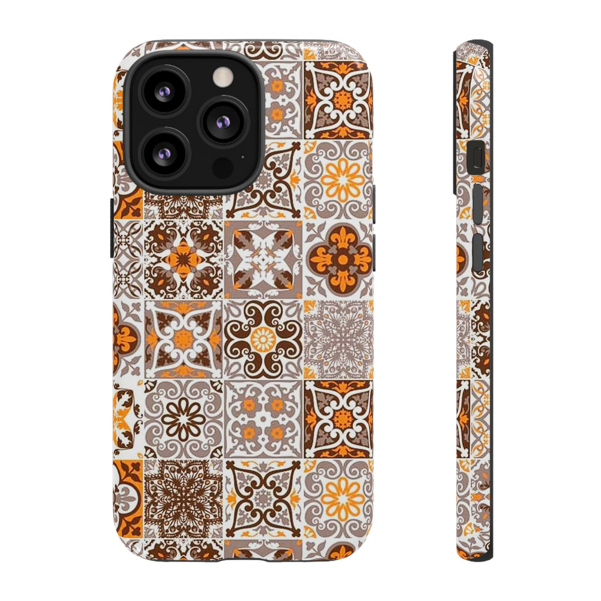 Vintage Mosaic Tile Graphic Tough Phone Cases