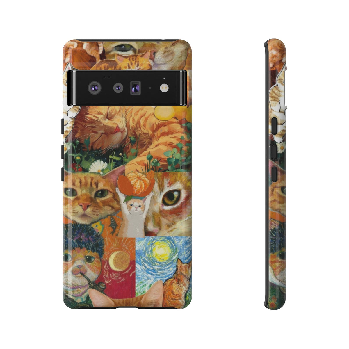 Aesthetic Cats Case - Vintage Kitty Graphic Tough Phone Cases