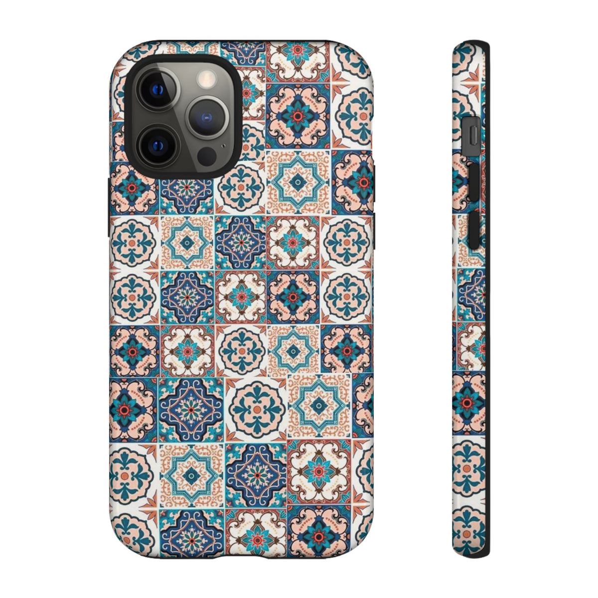 Vintage Mosaic Tile Graphic Tough Phone Cases
