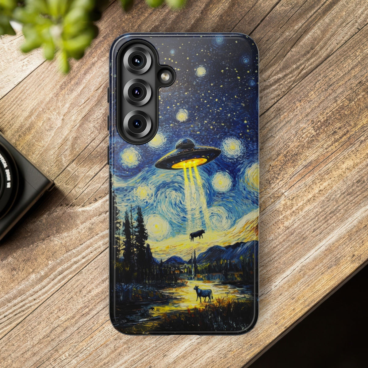 Vintage Alien UFO Graphic Tough Phone Cases