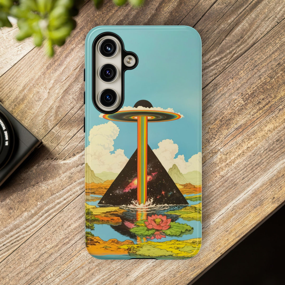 Vintage Alien UFO Graphic Tough Phone Cases