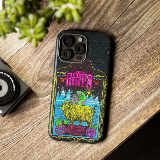 Spirit of Aries - Vintage Zodiac Sign Graphic Tough Phone Cases