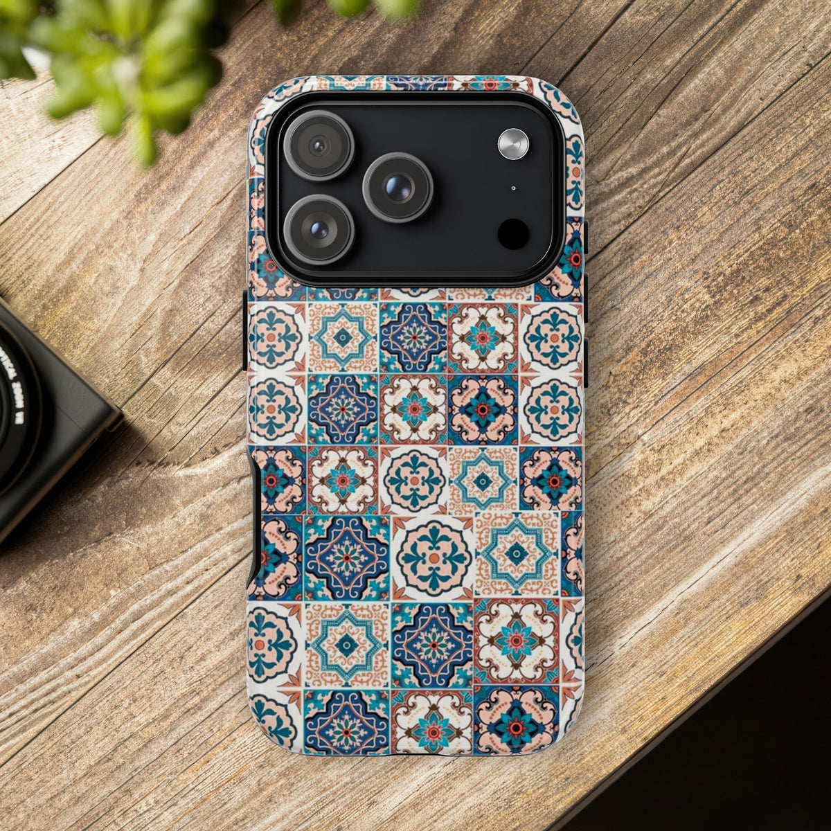 Vintage Mosaic Tile Graphic Tough Phone Cases