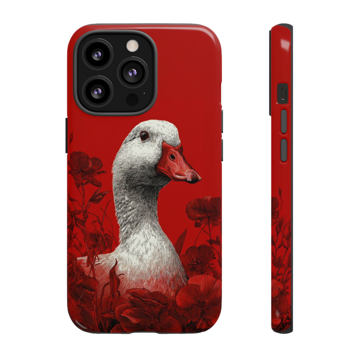 The Goose - Etching Style Series Graphic Tough Phone Cases