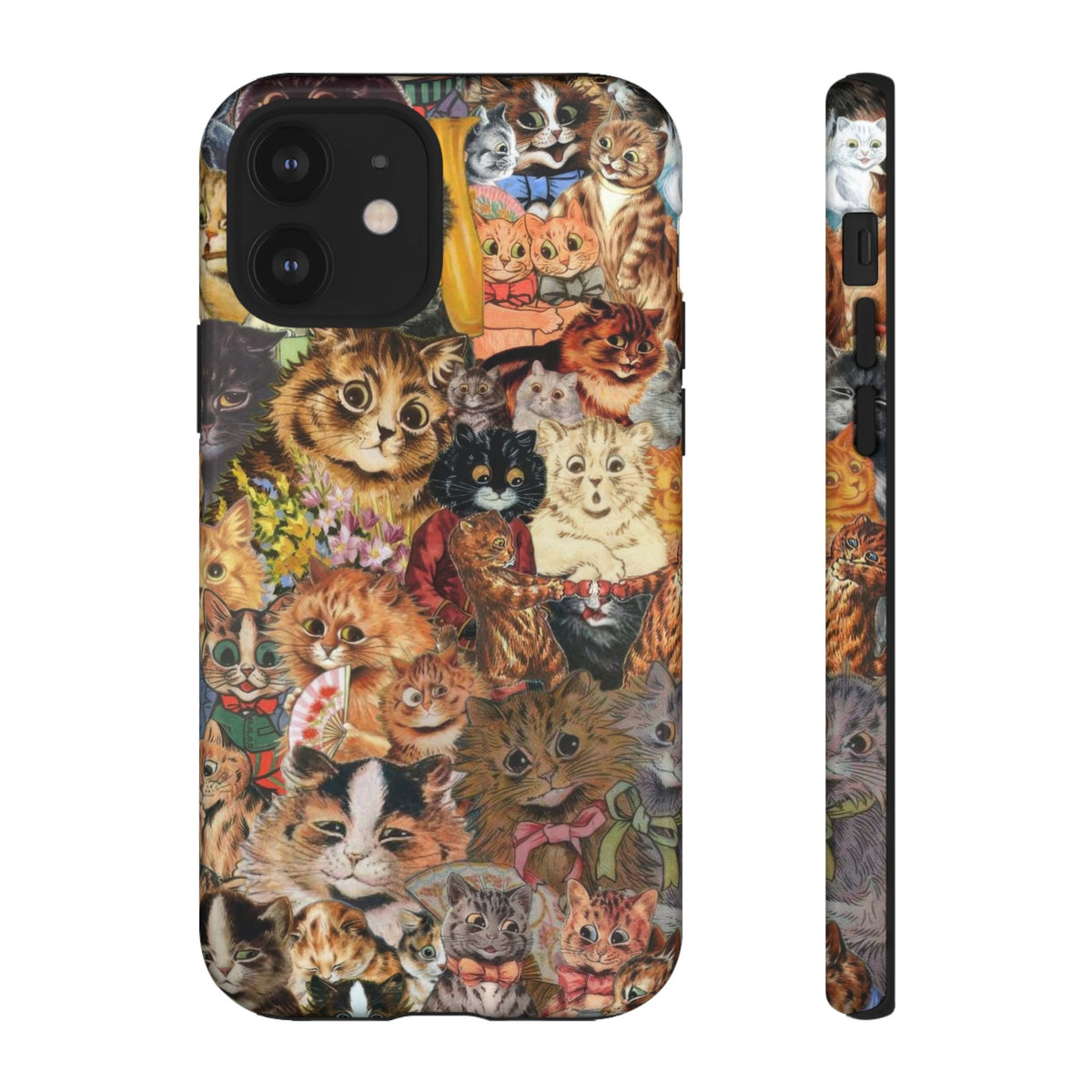Aesthetic Cats Case - Vintage Kitty Graphic Tough Phone Cases