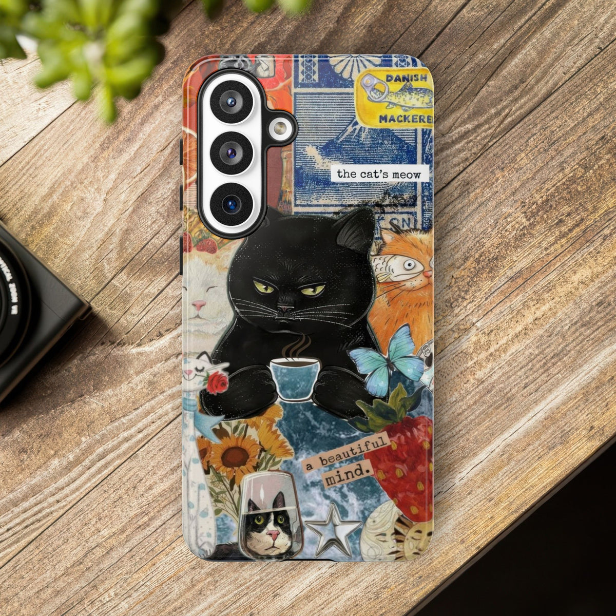 Aesthetic Cats Case - Vintage Kitty Graphic Tough Phone Cases