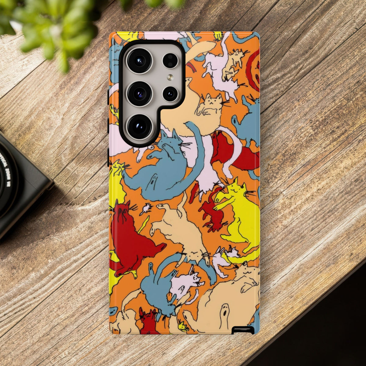 Aesthetic Cats Case - Vintage Kitty Graphic Tough Phone Cases
